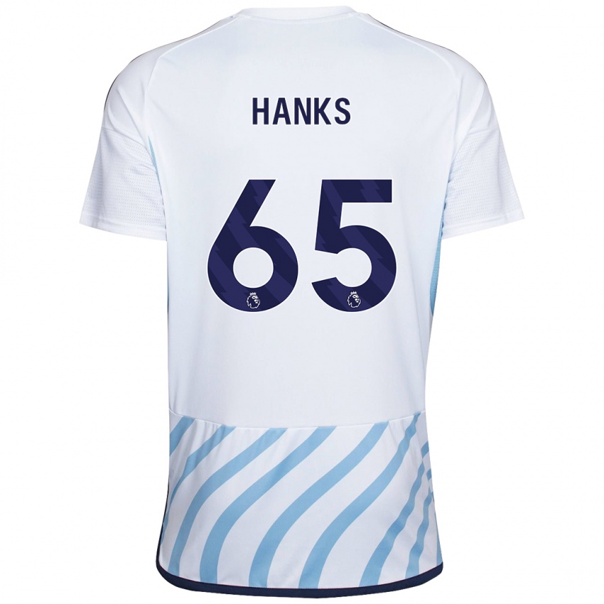 Dámské Justin Hanks #65 Bílá Modrá Daleko Hráčské Dresy 2023/24 Dres