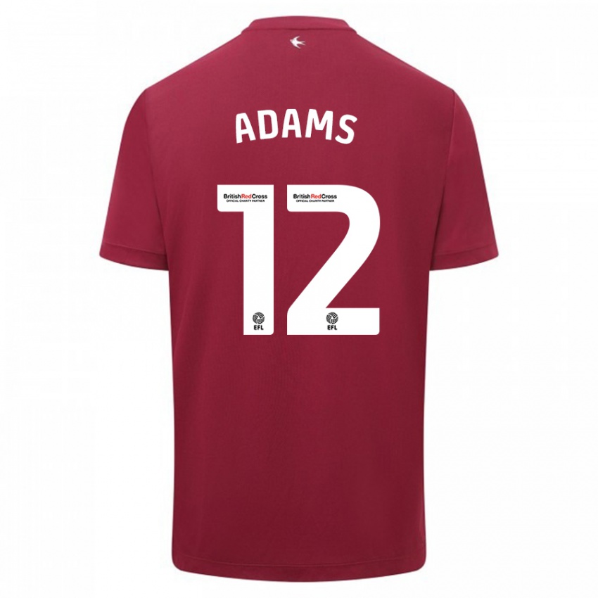 Dámské Kelly Adams #12 Červené Daleko Hráčské Dresy 2023/24 Dres