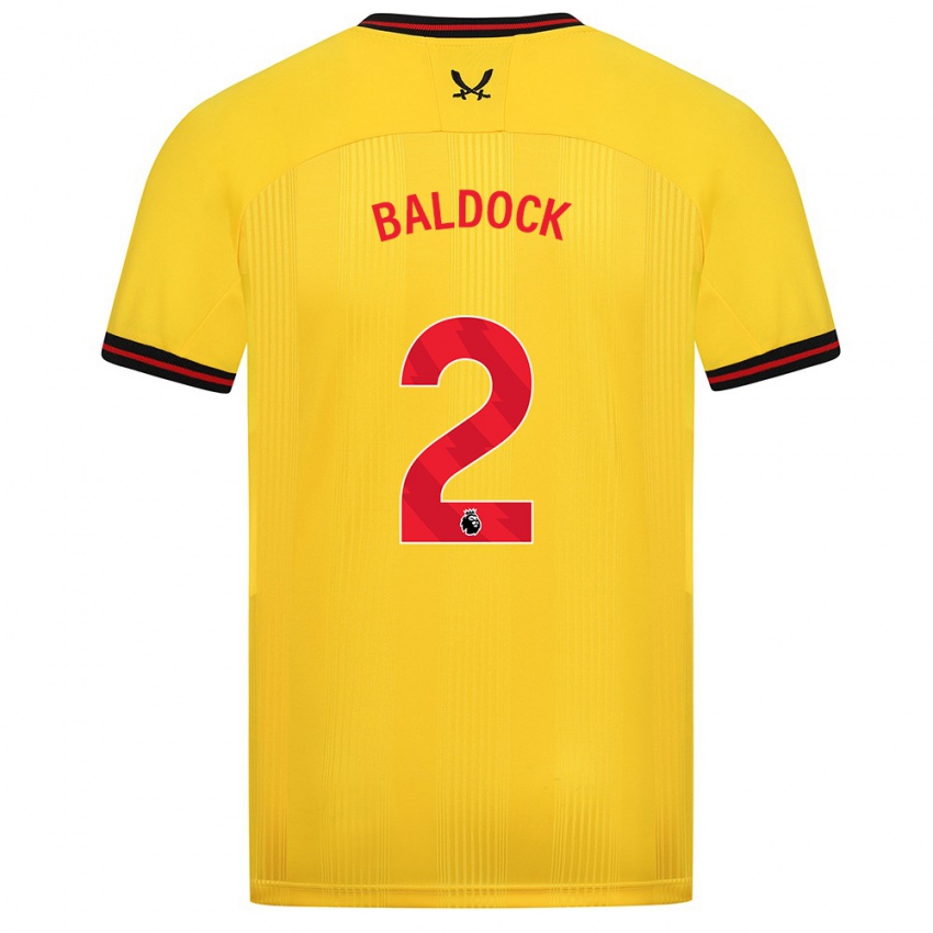 Dámské George Baldock #2 Žlutá Daleko Hráčské Dresy 2023/24 Dres