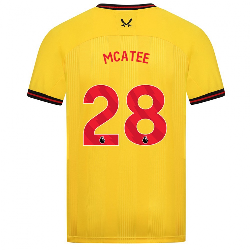 Dámské James Mcatee #28 Žlutá Daleko Hráčské Dresy 2023/24 Dres