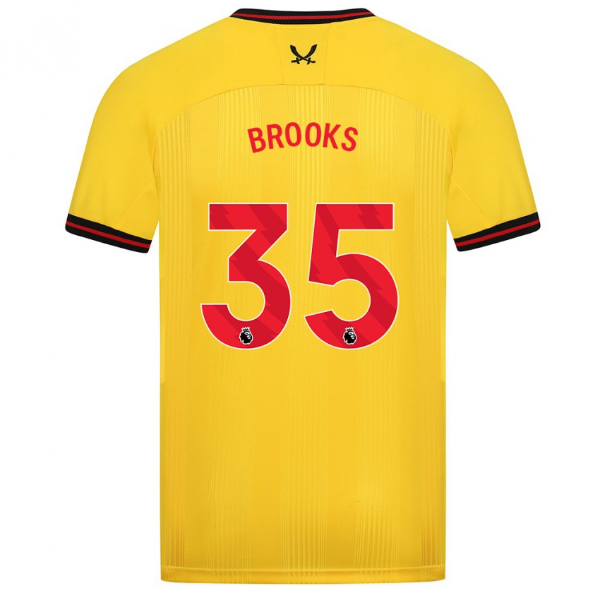 Dámské Andre Brooks #35 Žlutá Daleko Hráčské Dresy 2023/24 Dres