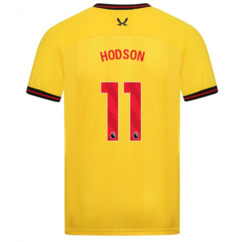 Dámské Ashley Hodson #11 Žlutá Daleko Hráčské Dresy 2023/24 Dres