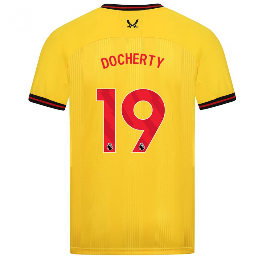 Dámské Charley Docherty #19 Žlutá Daleko Hráčské Dresy 2023/24 Dres