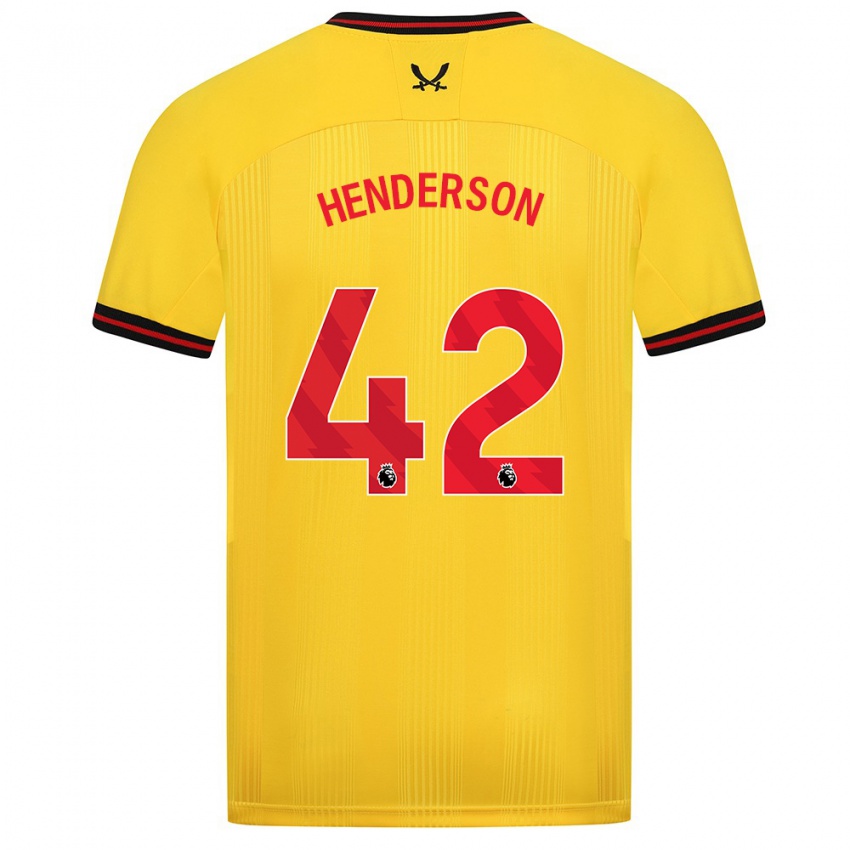 Dámské Peyton Henderson #42 Žlutá Daleko Hráčské Dresy 2023/24 Dres