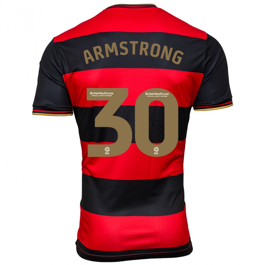 Dámské Sinclair Armstrong #30 Černá Červená Daleko Hráčské Dresy 2023/24 Dres