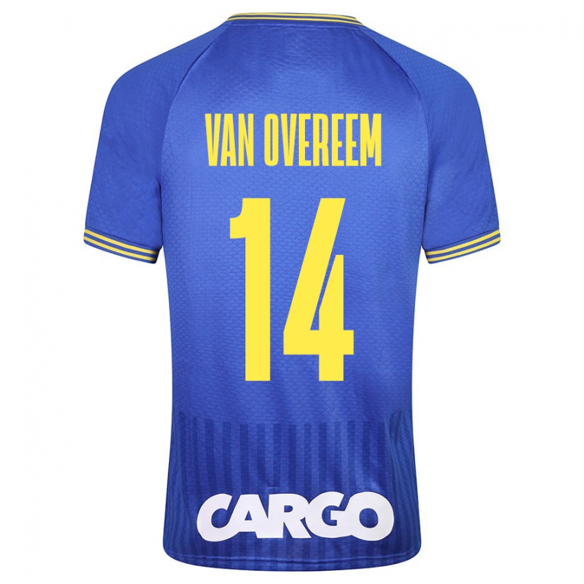Dámské Joris Van Overeem #14 Modrý Daleko Hráčské Dresy 2023/24 Dres
