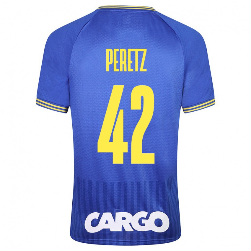 Dámské Dor Peretz #42 Modrý Daleko Hráčské Dresy 2023/24 Dres