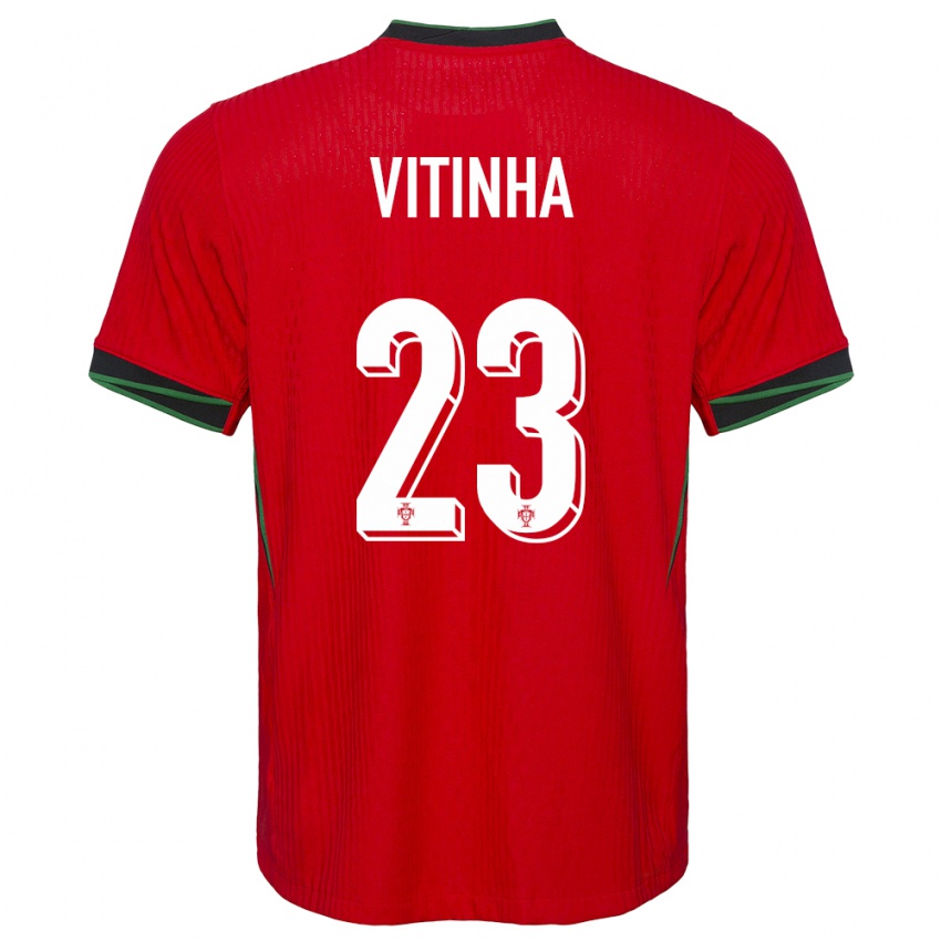 Dětské Portugalsko Vitinha #23 Červené Domů Hráčské Dresy 24-26 Dres