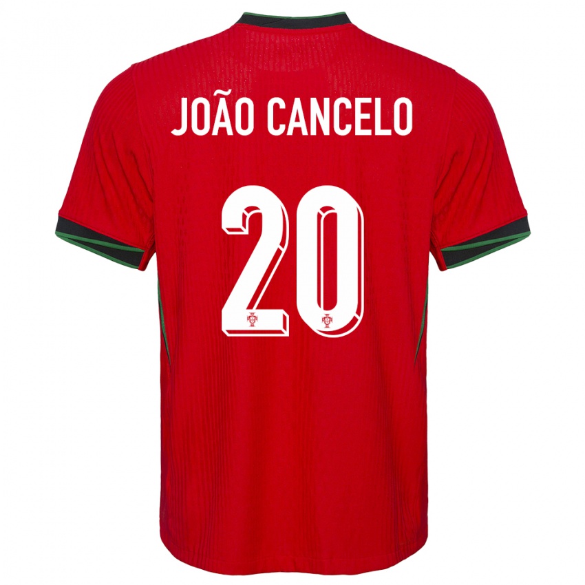 Dětské Portugalsko Joao Cancelo #20 Červené Domů Hráčské Dresy 24-26 Dres