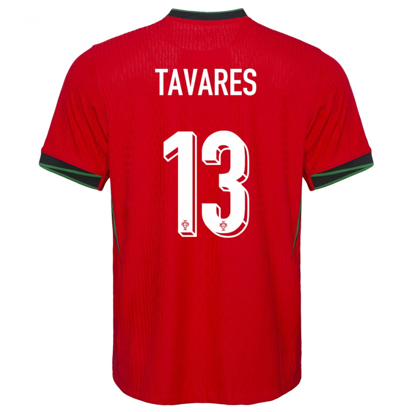 Dětské Portugalsko Nuno Tavares #13 Červené Domů Hráčské Dresy 24-26 Dres