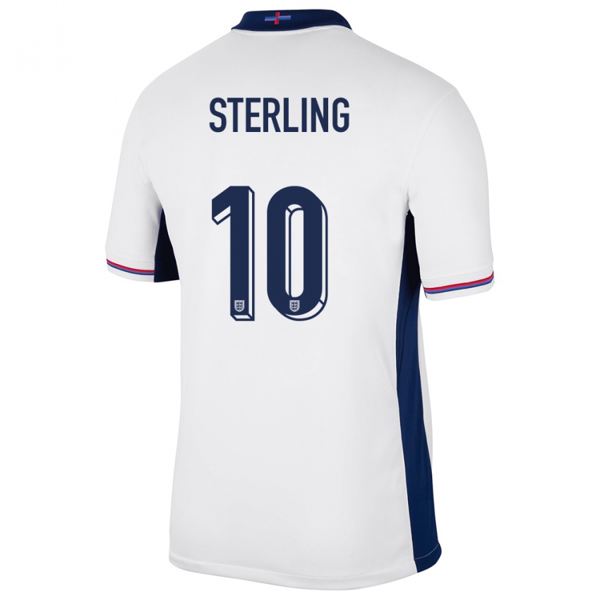 Dětské Anglie Raheem Sterling #10 Bílý Domů Hráčské Dresy 24-26 Dres