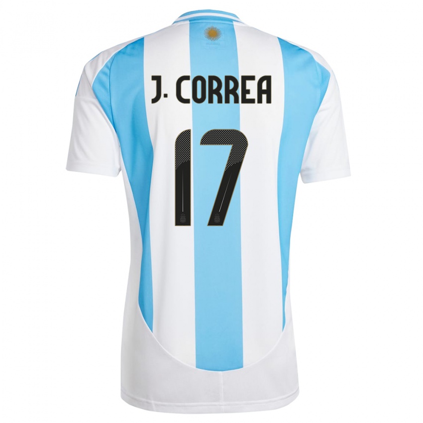 Dětské Argentina Joaquin Correa #17 Bílá Modrá Domů Hráčské Dresy 24-26 Dres