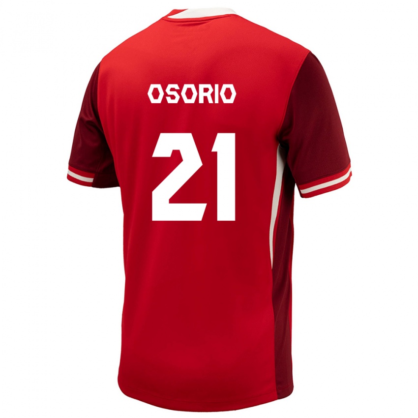 Dětské Kanada Jonathan Osorio #21 Červené Domů Hráčské Dresy 24-26 Dres