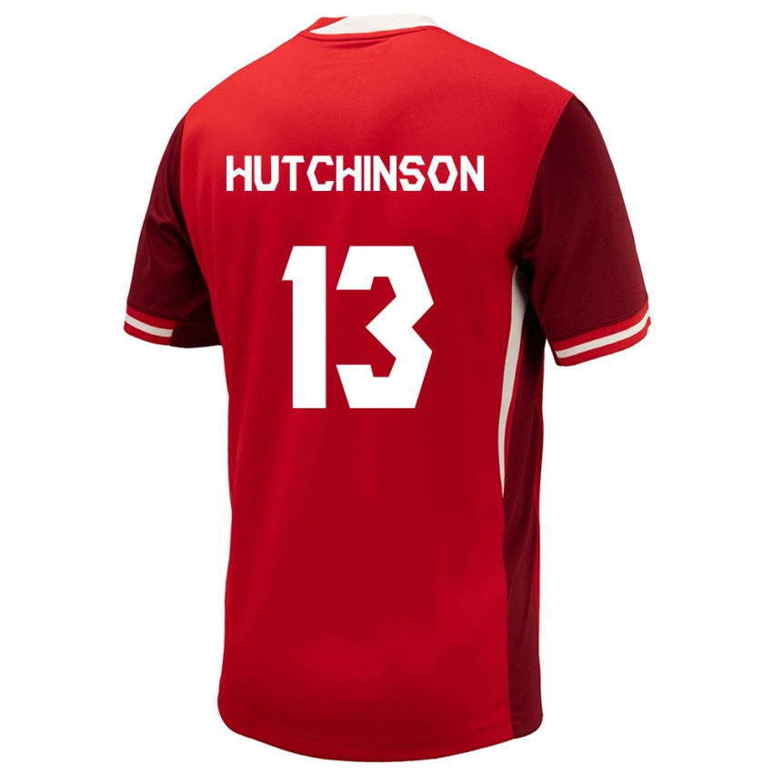 Dětské Kanada Atiba Hutchinson #13 Červené Domů Hráčské Dresy 24-26 Dres