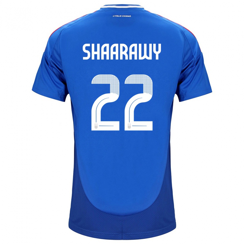 Dětské Itálie Stephan El Shaarawy #22 Modrý Domů Hráčské Dresy 24-26 Dres