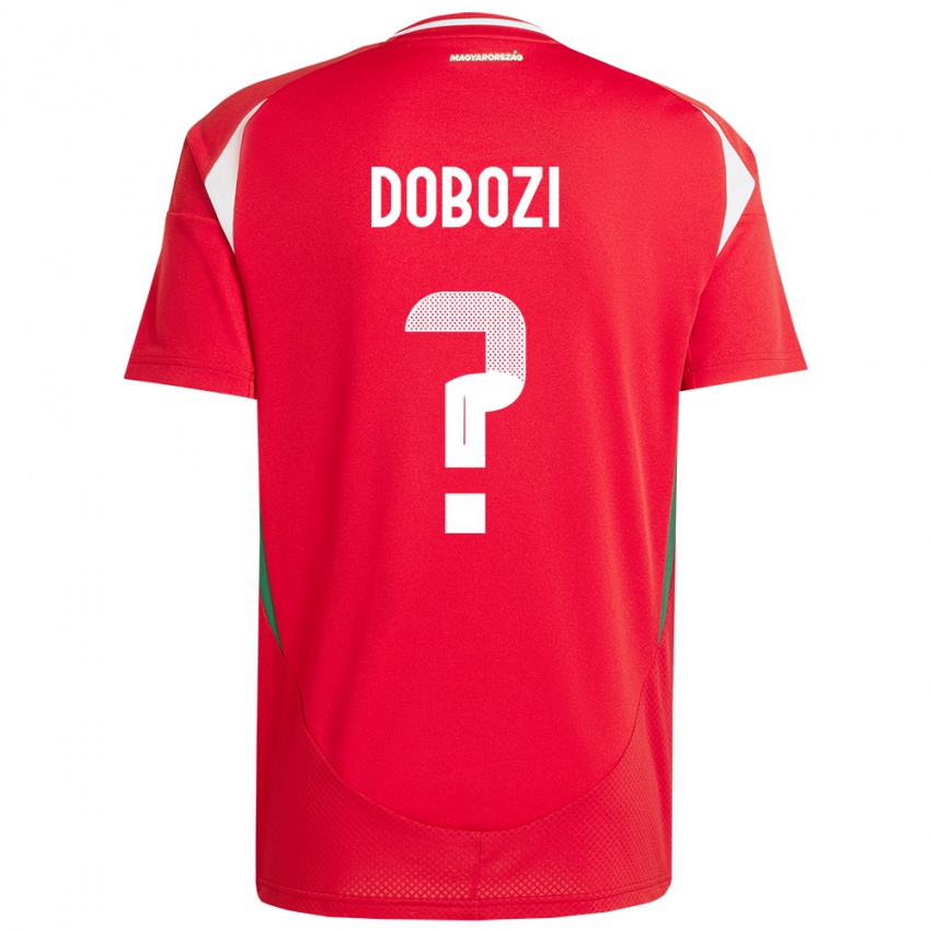 Dětské Maďarsko Krisztián Dobozi #0 Červené Domů Hráčské Dresy 24-26 Dres