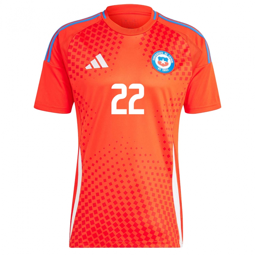 Dětské Chile Martín Maturana #22 Červené Domů Hráčské Dresy 24-26 Dres