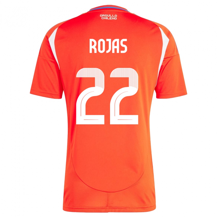 Dětské Chile Jeyson Rojas #22 Červené Domů Hráčské Dresy 24-26 Dres