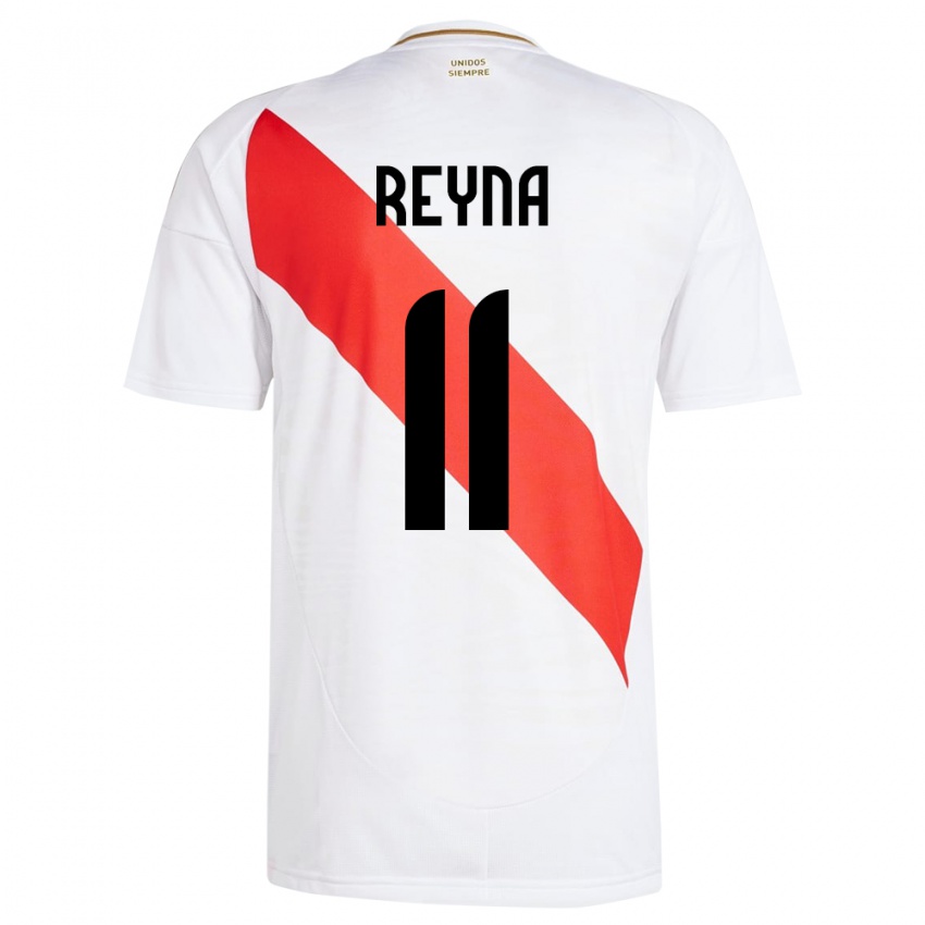 Dětské Peru Bryan Reyna #11 Bílý Domů Hráčské Dresy 24-26 Dres