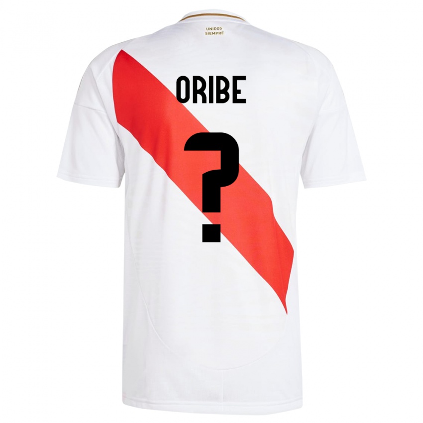 Dětské Peru Fabiana Oribe #0 Bílý Domů Hráčské Dresy 24-26 Dres