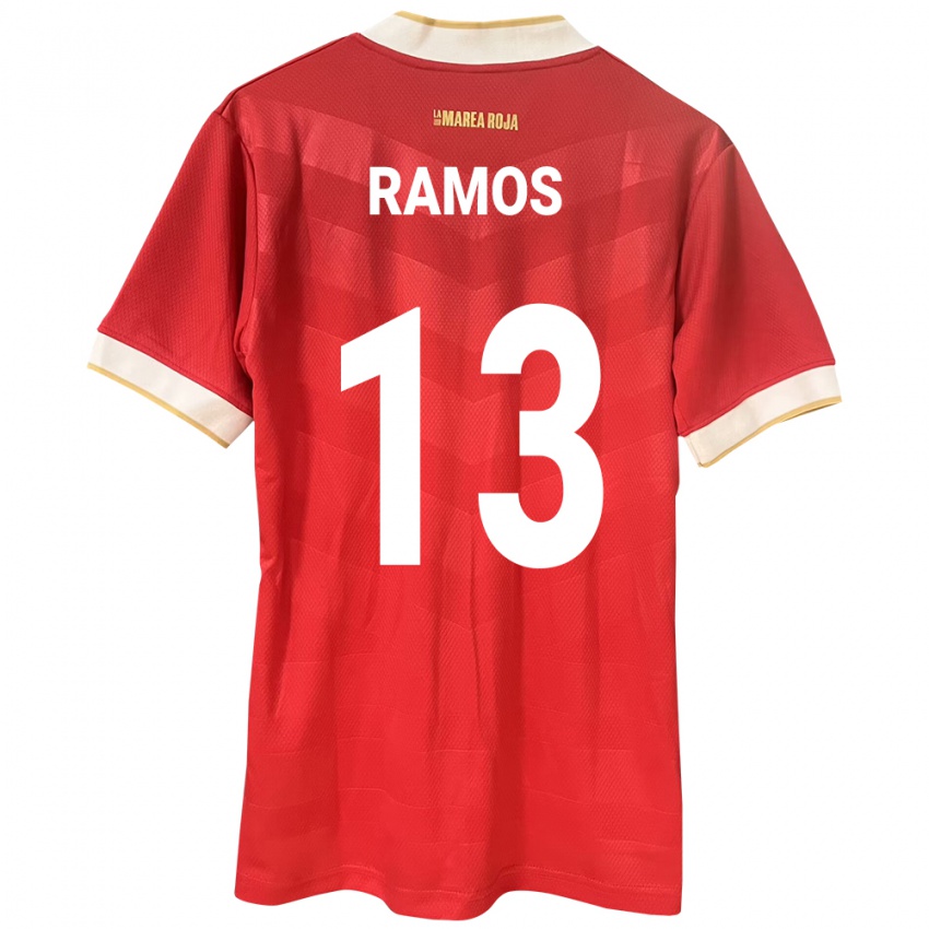 Dětské Panama Jiovany Ramos #13 Červené Domů Hráčské Dresy 24-26 Dres