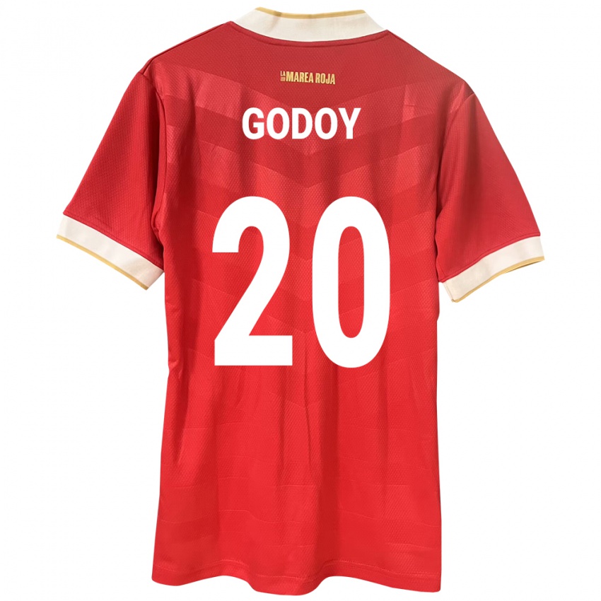 Dětské Panama Aníbal Godoy #20 Červené Domů Hráčské Dresy 24-26 Dres