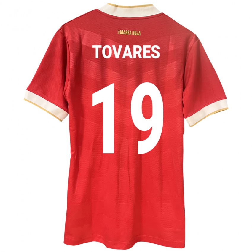 Dětské Panama Kahir Tovares #19 Červené Domů Hráčské Dresy 24-26 Dres