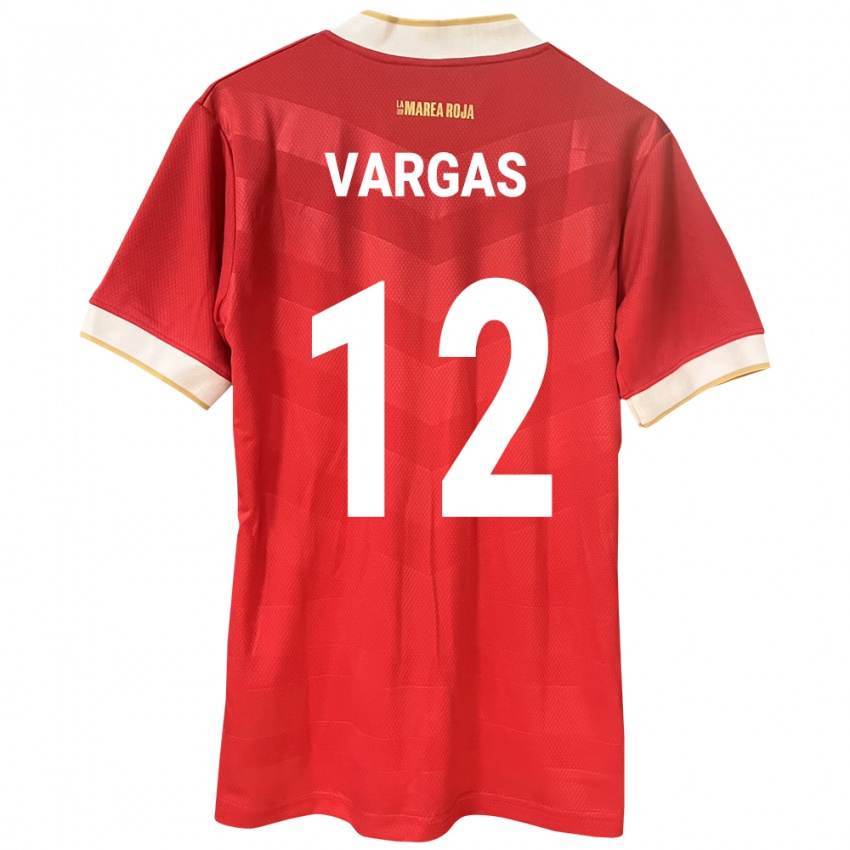 Dětské Panama Stephani Vargas #12 Červené Domů Hráčské Dresy 24-26 Dres