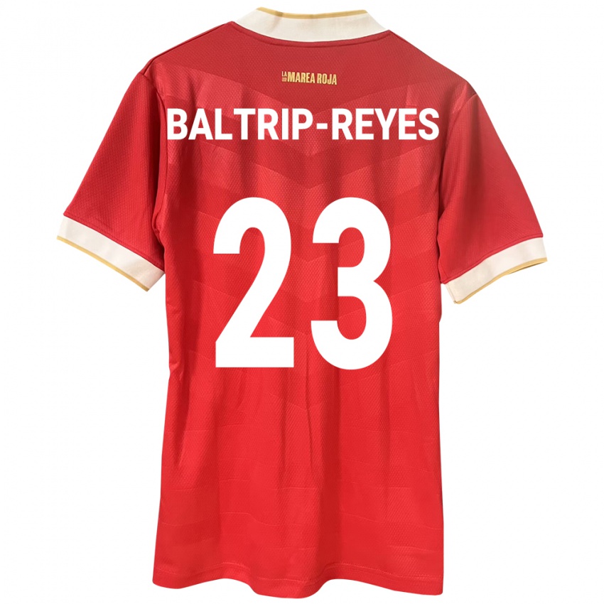 Dětské Panama Carina Baltrip-Reyes #23 Červené Domů Hráčské Dresy 24-26 Dres