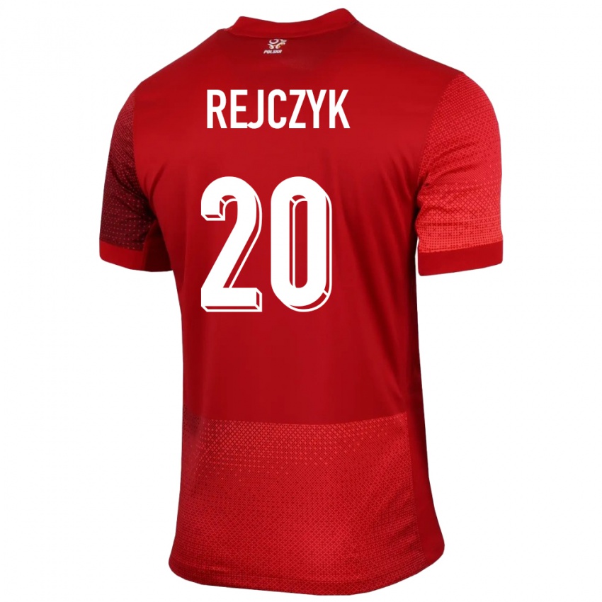 Dětské Polsko Filip Rejczyk #20 Červené Daleko Hráčské Dresy 24-26 Dres