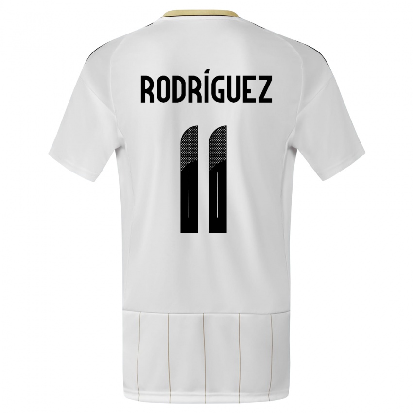 Dětské Kostarika Raquel Rodriguez #11 Bílý Daleko Hráčské Dresy 24-26 Dres
