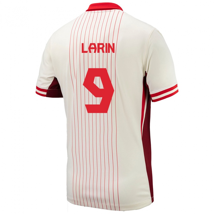 Dětské Kanada Cyle Larin #9 Bílý Daleko Hráčské Dresy 24-26 Dres