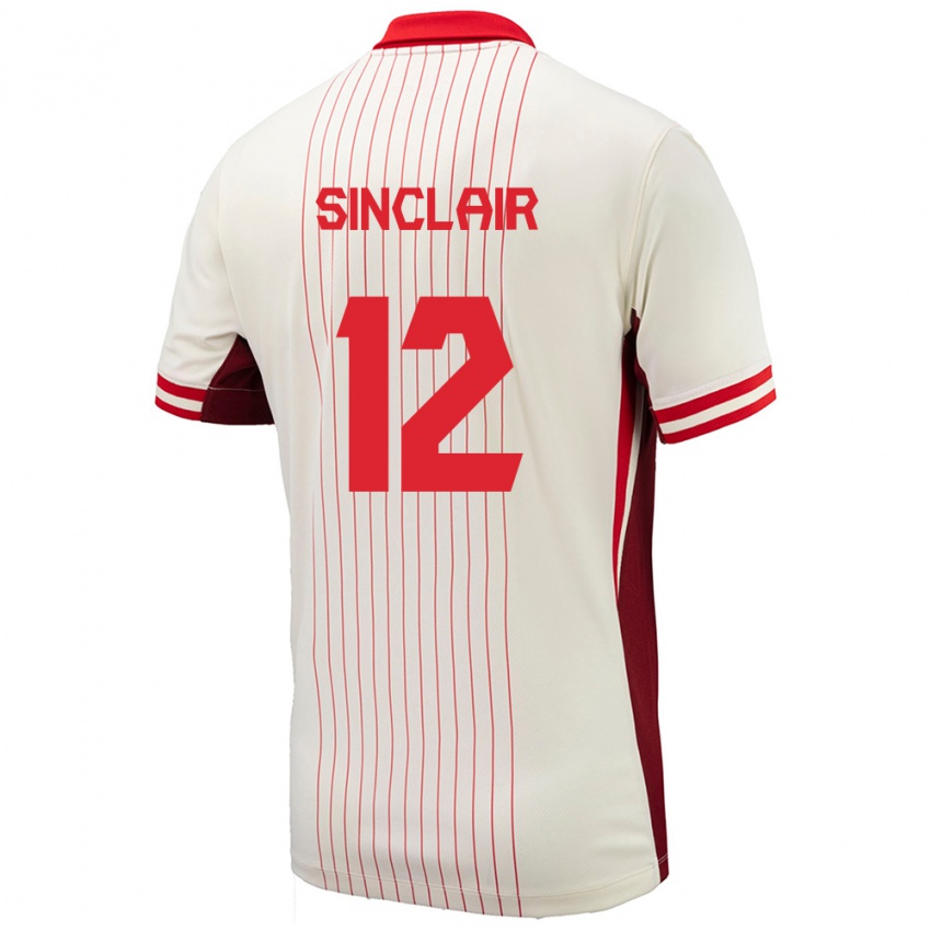 Dětské Kanada Christine Sinclair #12 Bílý Daleko Hráčské Dresy 24-26 Dres