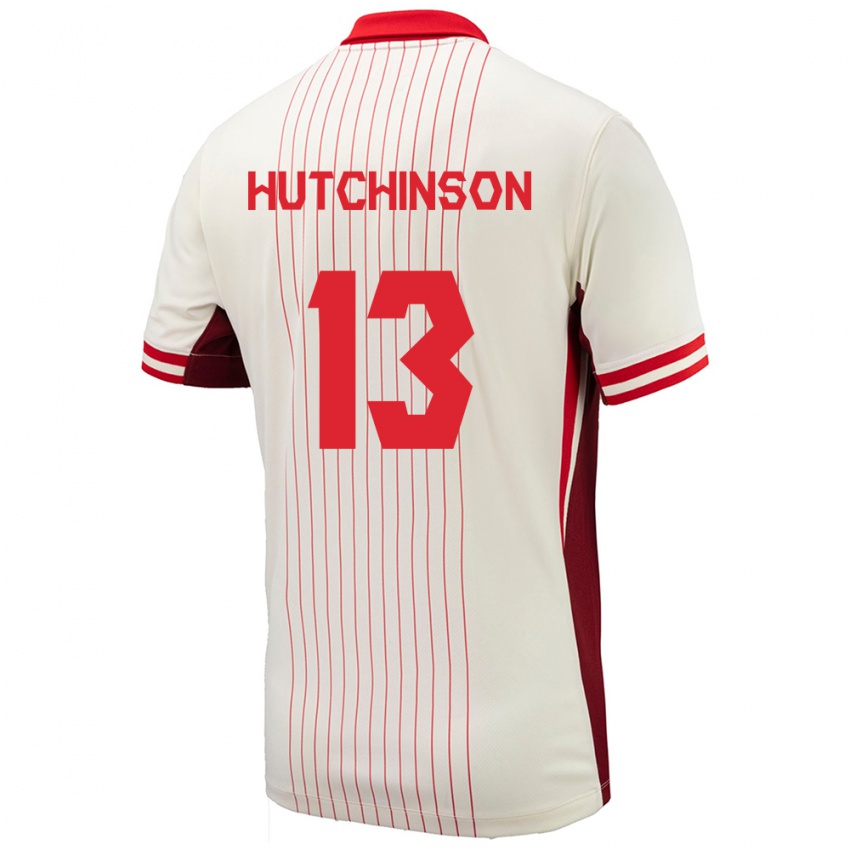 Dětské Kanada Atiba Hutchinson #13 Bílý Daleko Hráčské Dresy 24-26 Dres