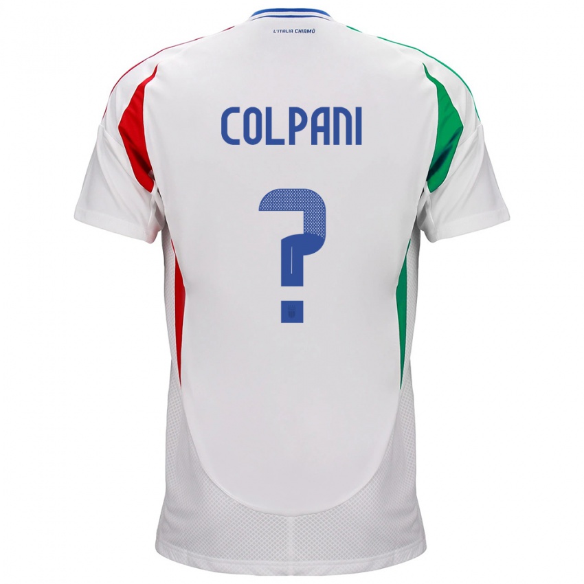 Dětské Itálie Andrea Colpani #0 Bílý Daleko Hráčské Dresy 24-26 Dres