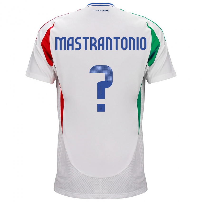 Dětské Itálie Davide Mastrantonio #0 Bílý Daleko Hráčské Dresy 24-26 Dres