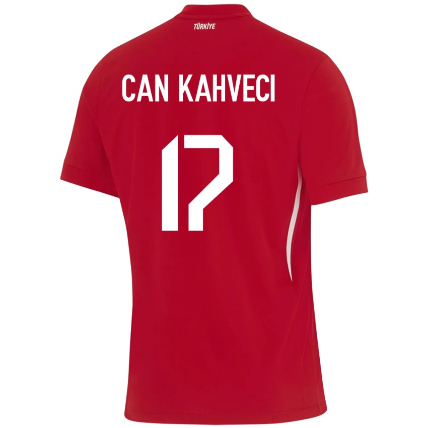 Dětské Turecko İrfan Can Kahveci #17 Červené Daleko Hráčské Dresy 24-26 Dres