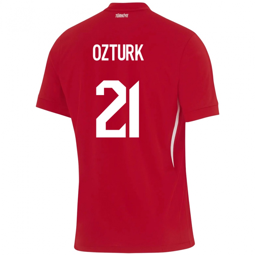 Dětské Turecko Melike Öztürk #21 Červené Daleko Hráčské Dresy 24-26 Dres