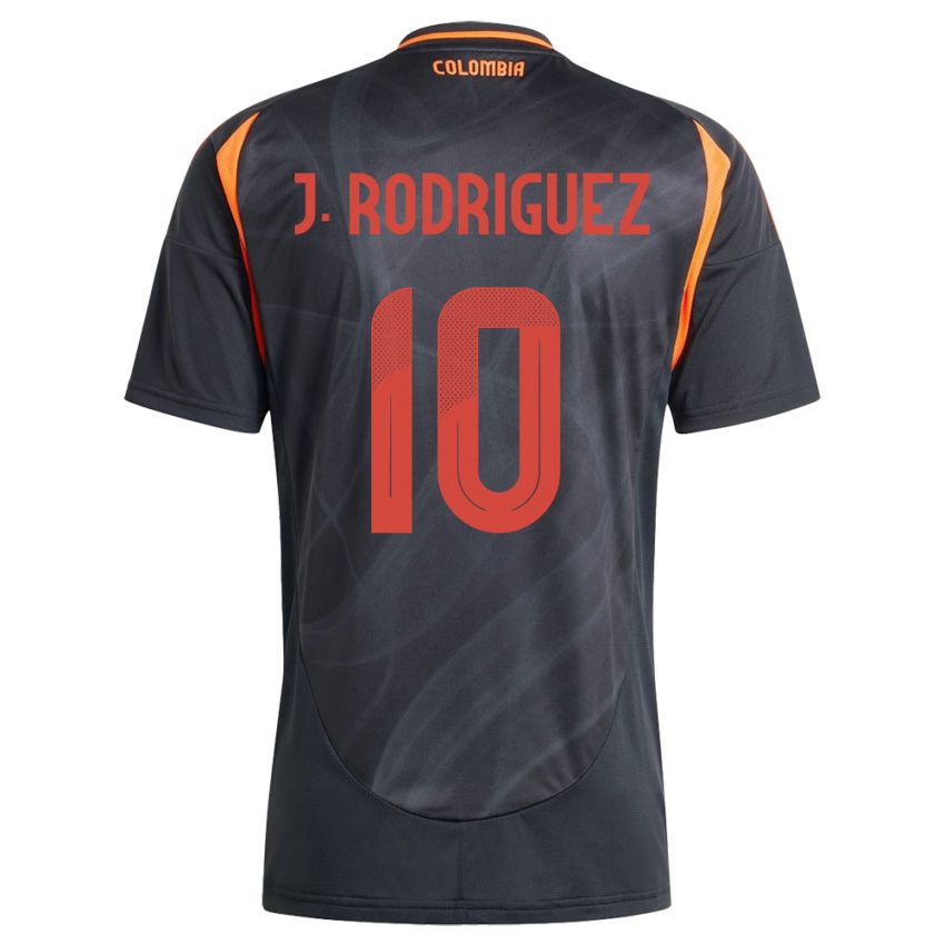 Dětské Kolumbie James Rodríguez #10 Černá Daleko Hráčské Dresy 24-26 Dres