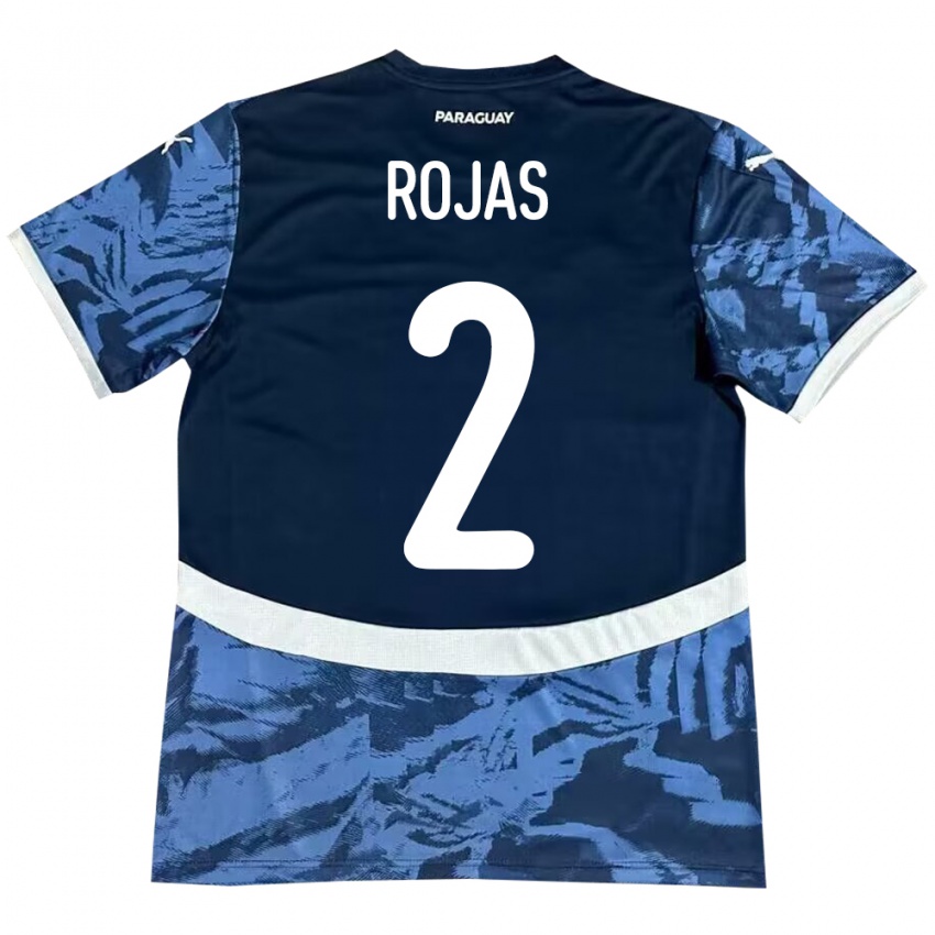 Dětské Paraguay Robert Rojas #2 Modrý Daleko Hráčské Dresy 24-26 Dres