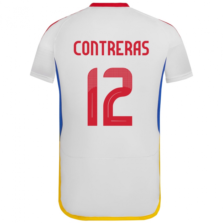 Dětské Venezuela José Contreras #122 Bílý Daleko Hráčské Dresy 24-26 Dres