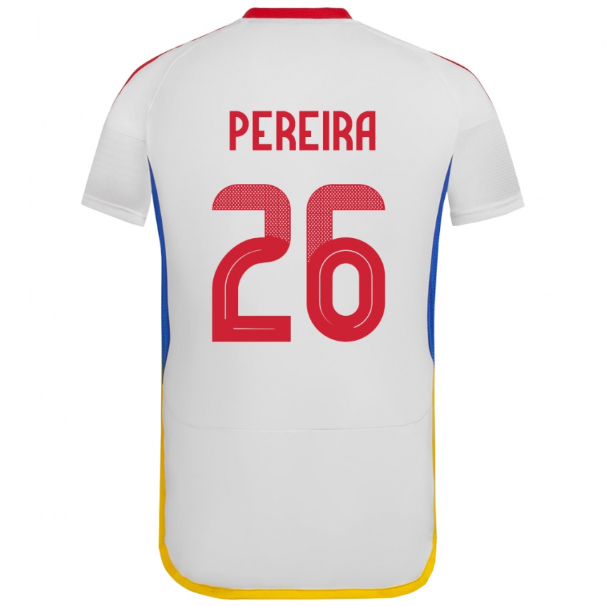 Dětské Venezuela Daniel Pereira #26 Bílý Daleko Hráčské Dresy 24-26 Dres