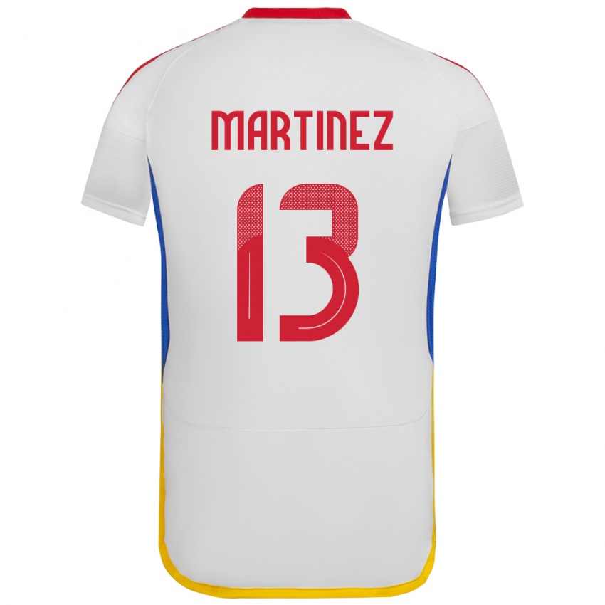 Dětské Venezuela José Martínez #13 Bílý Daleko Hráčské Dresy 24-26 Dres