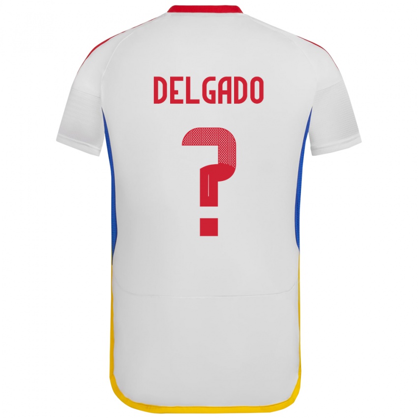 Dětské Venezuela Álex Delgado #0 Bílý Daleko Hráčské Dresy 24-26 Dres