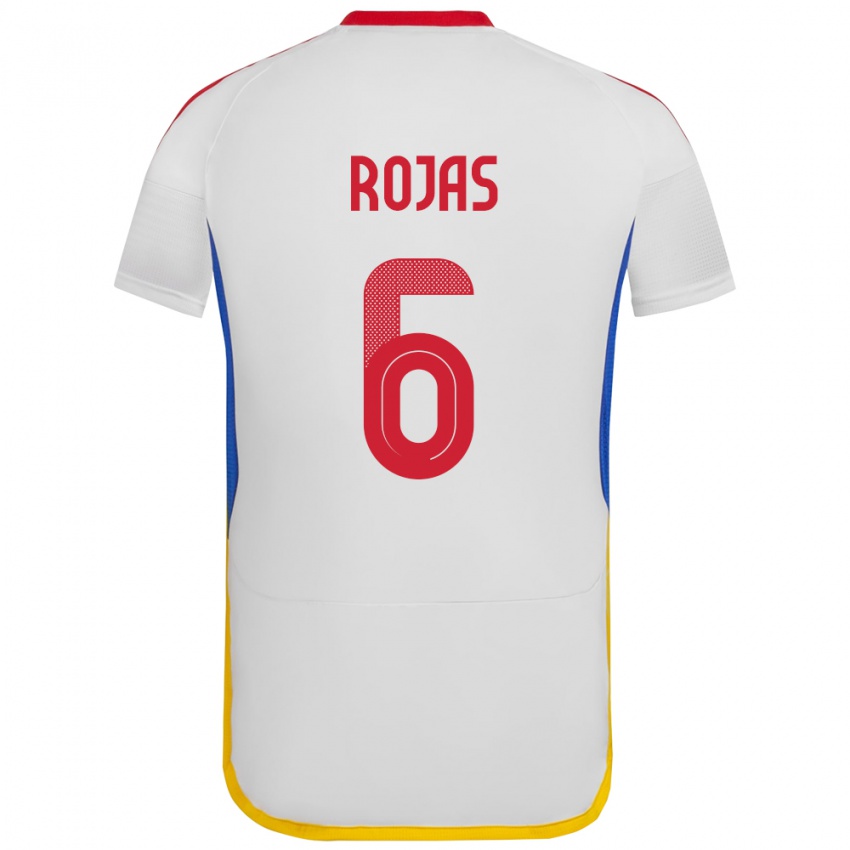 Dětské Venezuela Carlos Rojas #6 Bílý Daleko Hráčské Dresy 24-26 Dres