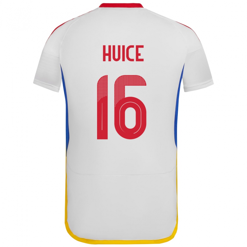 Dětské Venezuela Frangel Huice #16 Bílý Daleko Hráčské Dresy 24-26 Dres