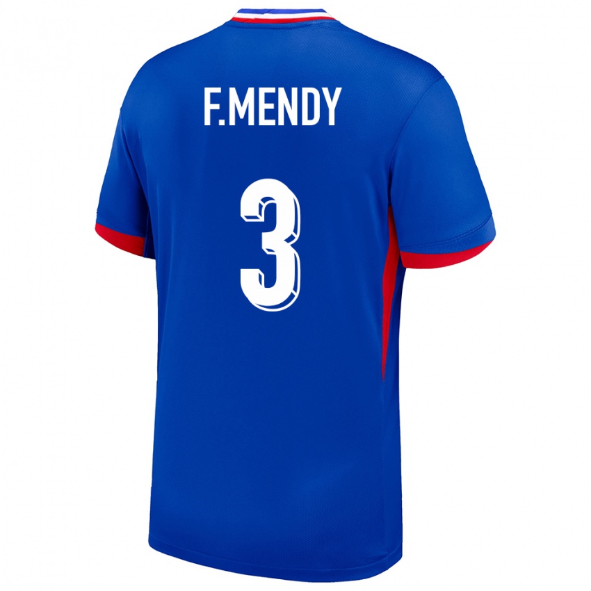 Pánské Francie Ferland Mendy #3 Modrý Domů Hráčské Dresy 24-26 Dres