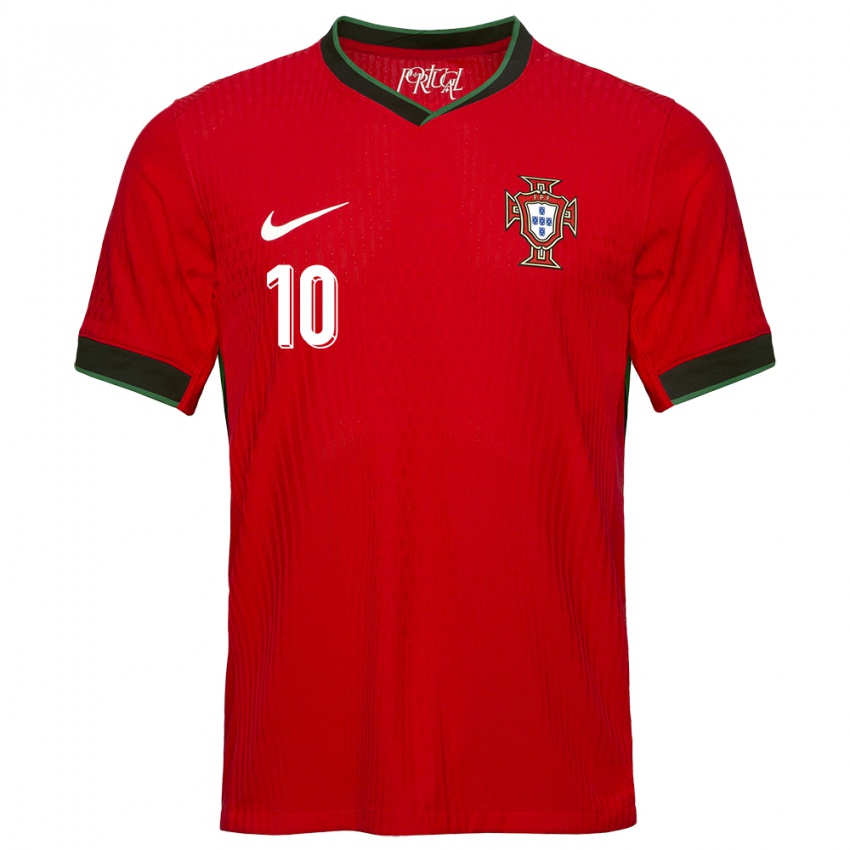 Pánské Portugalsko Bernardo Silva #10 Červené Domů Hráčské Dresy 24-26 Dres