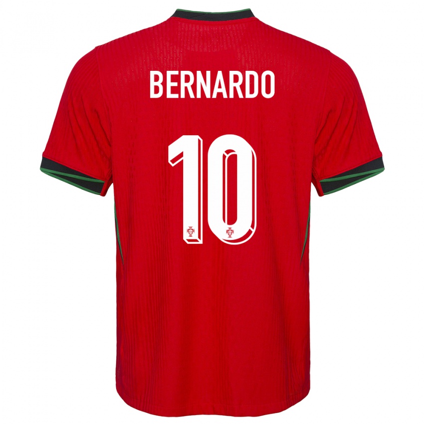 Pánské Portugalsko Bernardo Silva #10 Červené Domů Hráčské Dresy 24-26 Dres