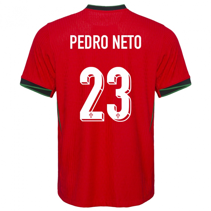 Pánské Portugalsko Pedro Neto #23 Červené Domů Hráčské Dresy 24-26 Dres